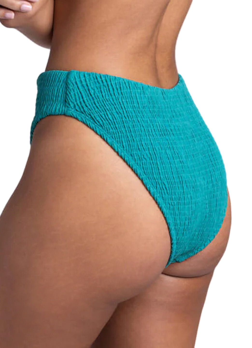 JOLYN Women's Hazel High Waist Smocked Bikini Bottom