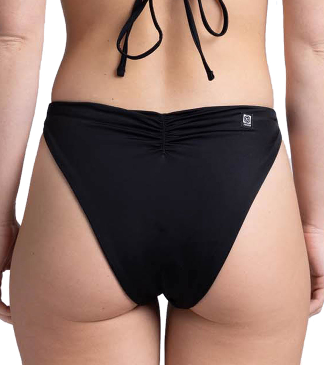 JOLYN Women's Mandy Solid Cinch Detail French Cut Bikini Bottom