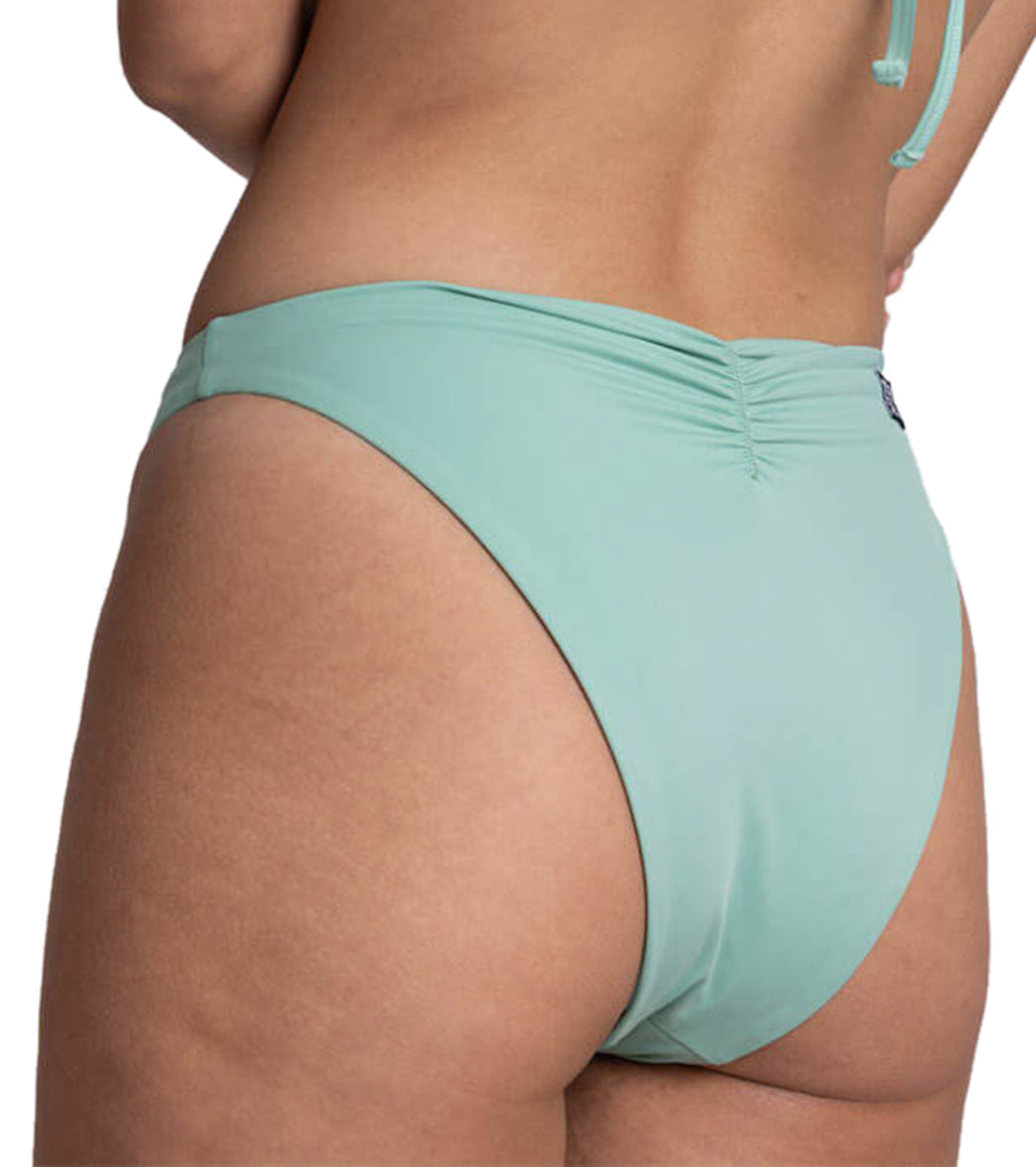 JOLYN Women's Mandy Solid Cinch Detail French Cut Bikini Bottom