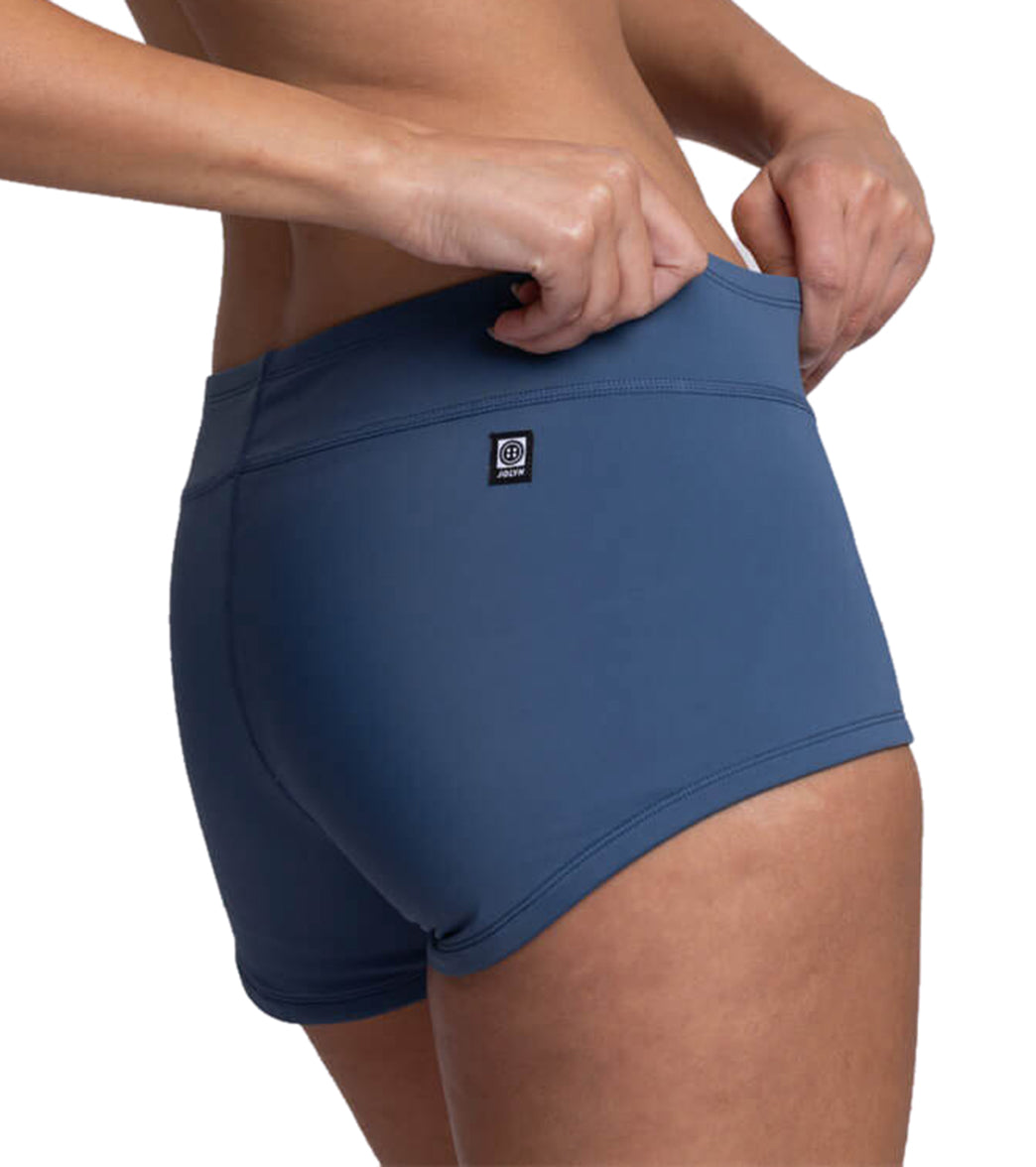 JOLYN Women's Solid Piha Low Rise Swim Bottom