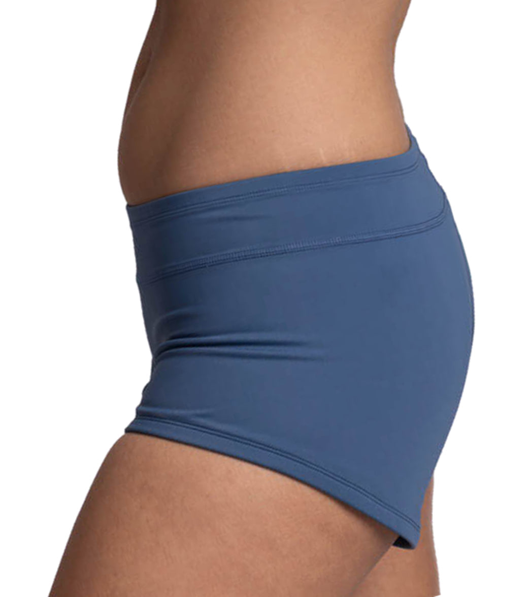 JOLYN Women's Solid Piha Low Rise Swim Bottom