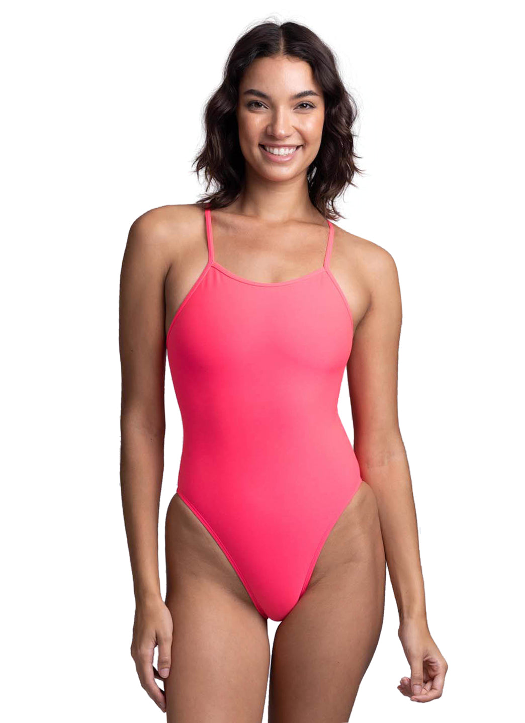 JOLYN Women's Perry Solid One Piece Swimsuit