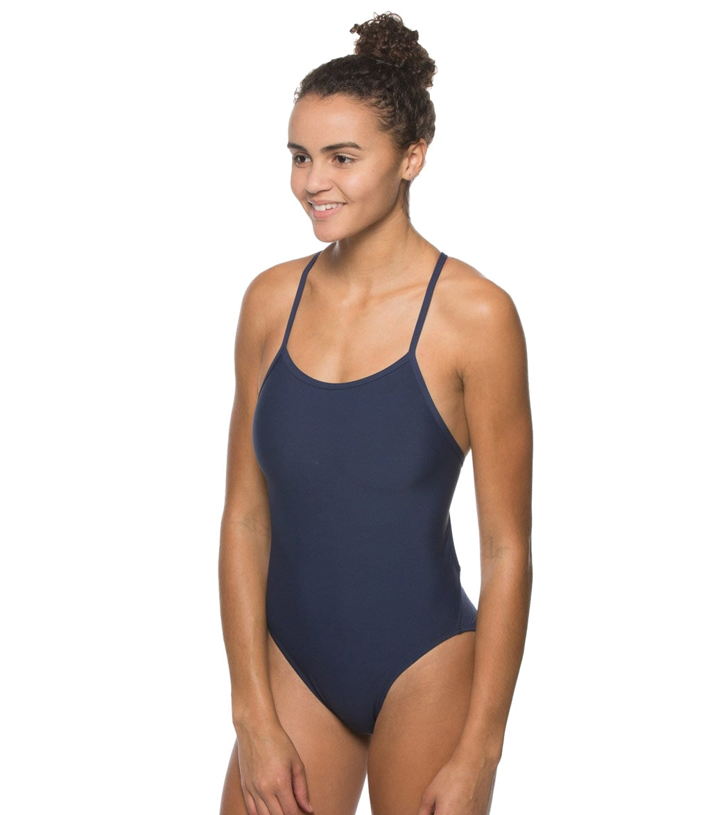 JOLYN Women's Perry Solid One Piece Swimsuit