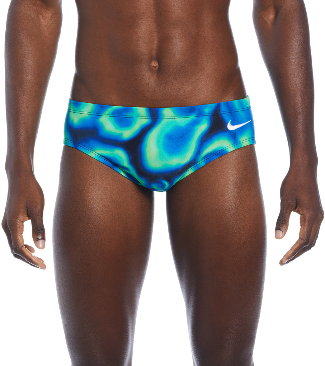 Nike Men's Hydrastrong Digi Haze Brief Swimsuit