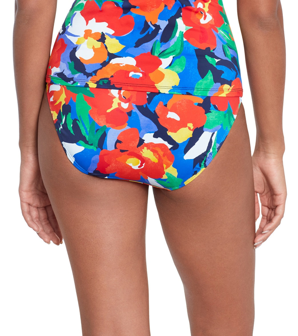 Lauren Ralph Lauren Bold Floral Print Bikini Bottom