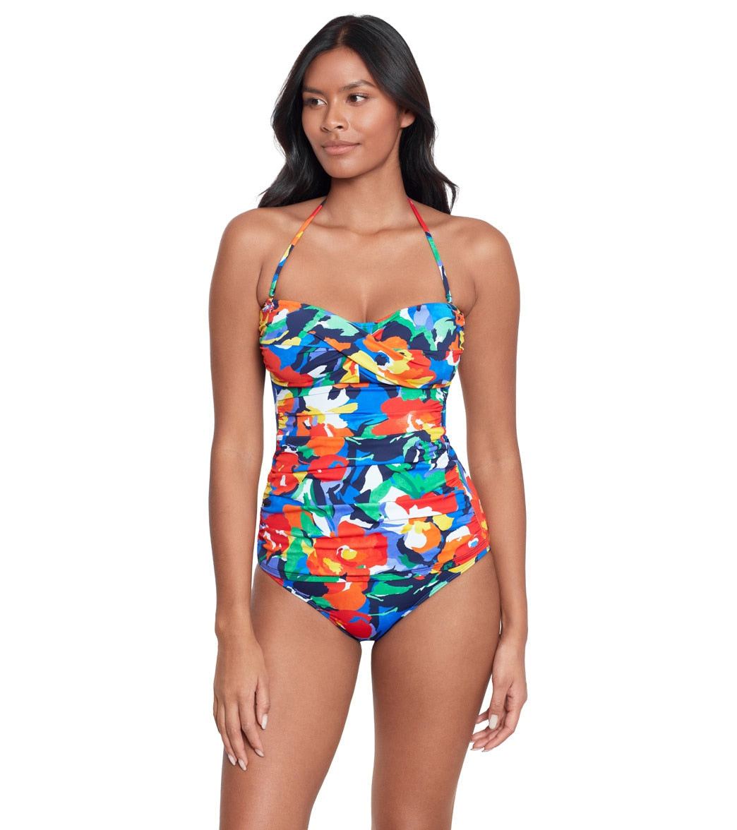Lauren Ralph Lauren Bold Floral Print Bikini Bottom