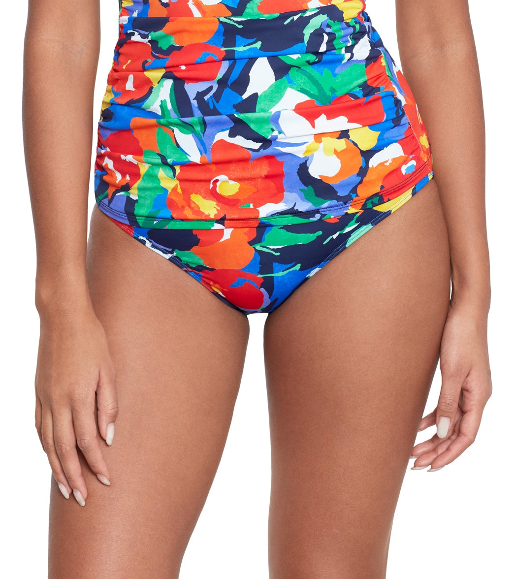 Lauren Ralph Lauren Bold Floral Print Bikini Bottom