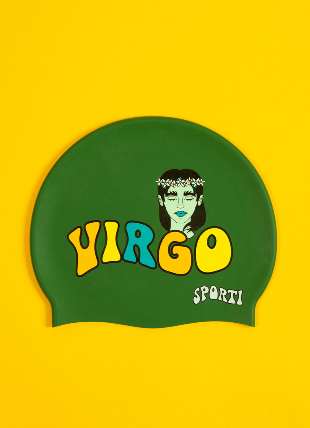 Sporti Groovy Zodiac Virgo Silicone Swim Cap