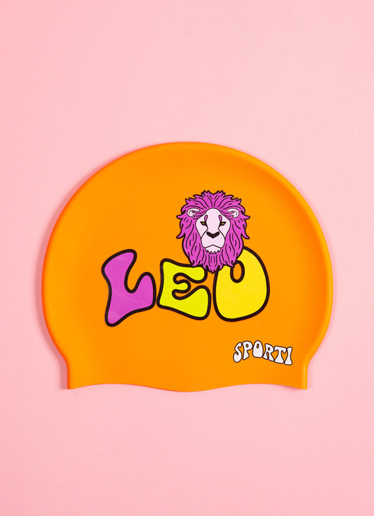 Sporti Groovy Zodiac Leo Silicone Swim Cap