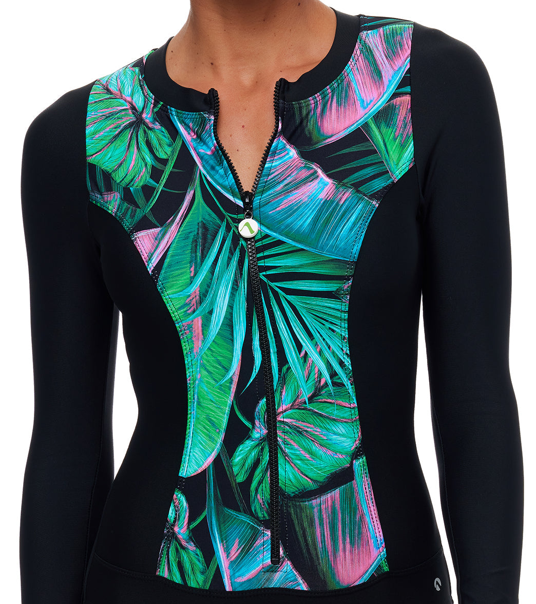 Next by Athena Women's Malibu Akela Zip One Piece Swimsuit