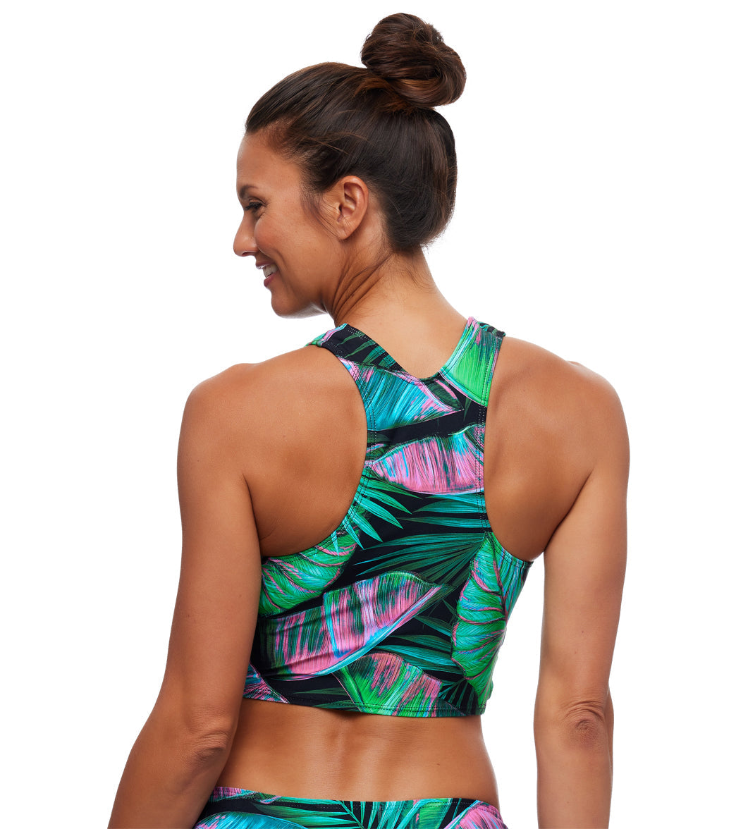 Next by Athena Women's Static Akela High Neck Swimsuit Top