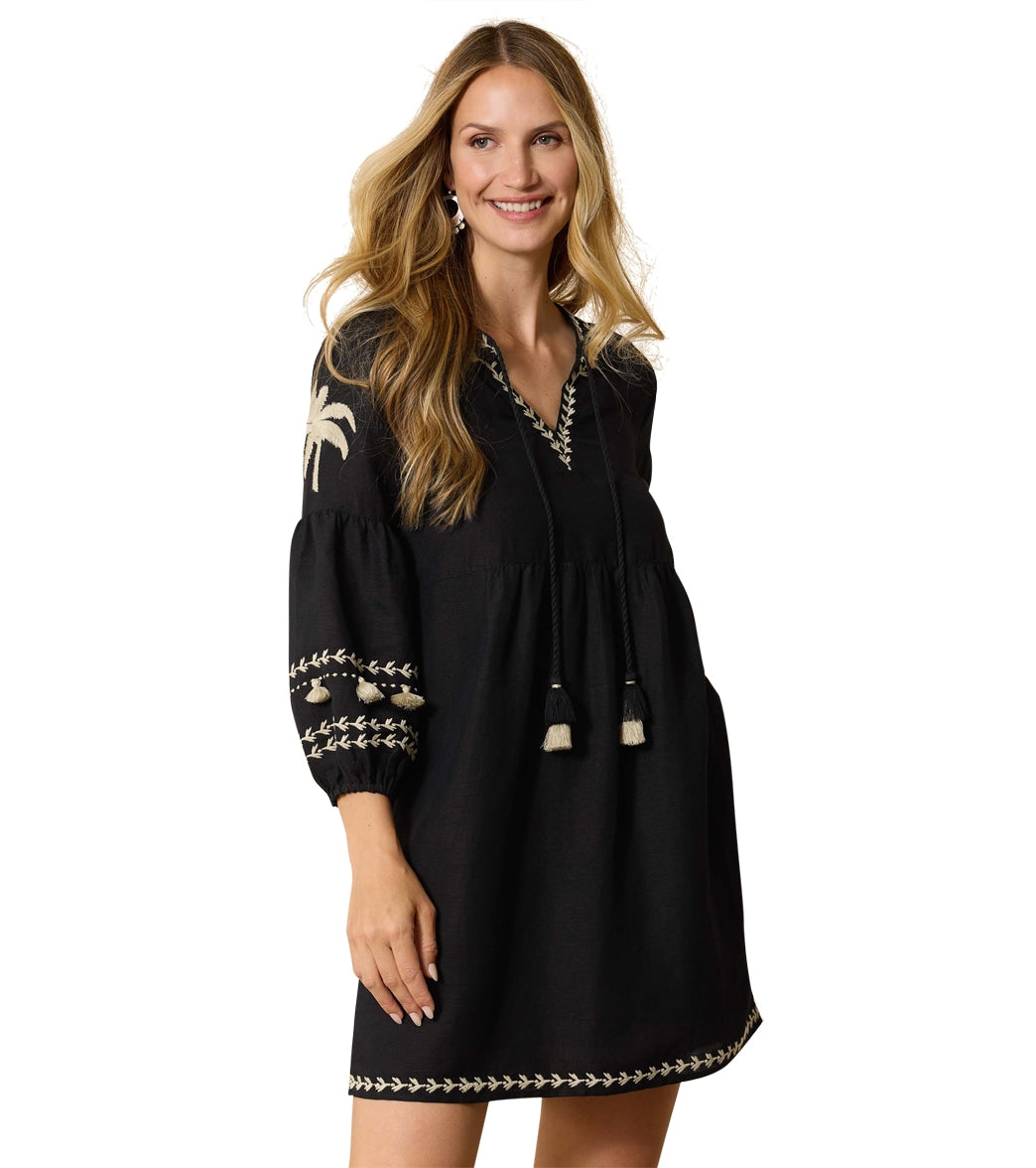 Tommy Bahama Women's Playa Brava Palm Embroidered Cover Up Dress