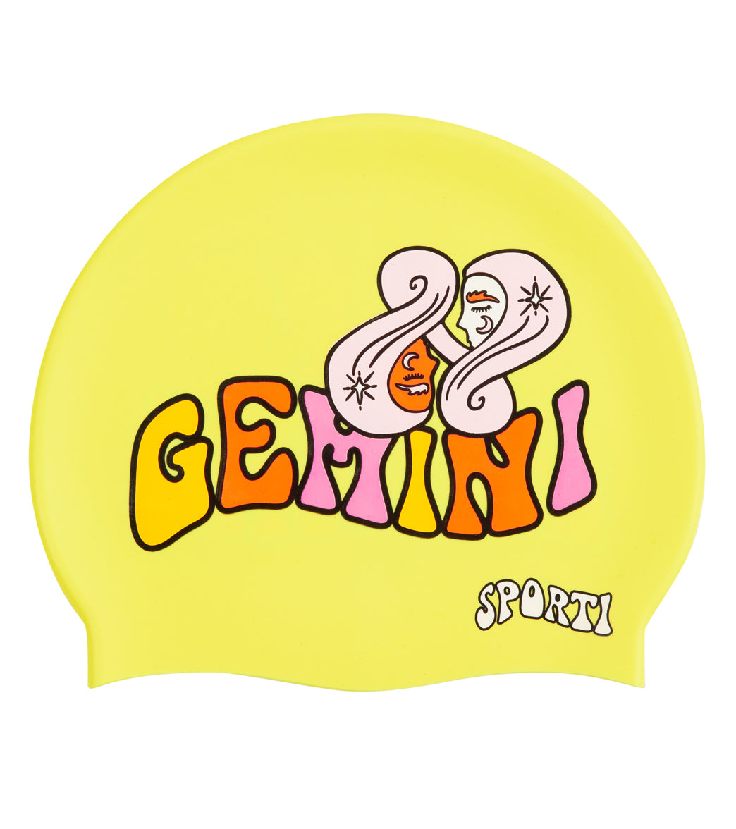 Sporti Groovy Zodiac Gemini Silicone Swim Cap