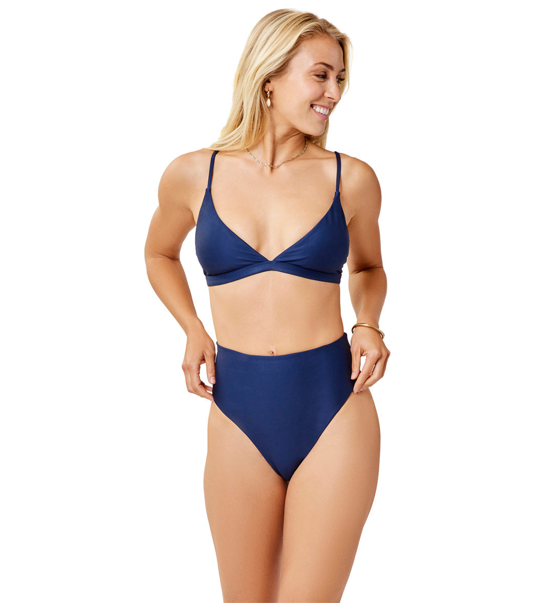 Carve Designs Women's Drea V-Neck Compression Bikini Top