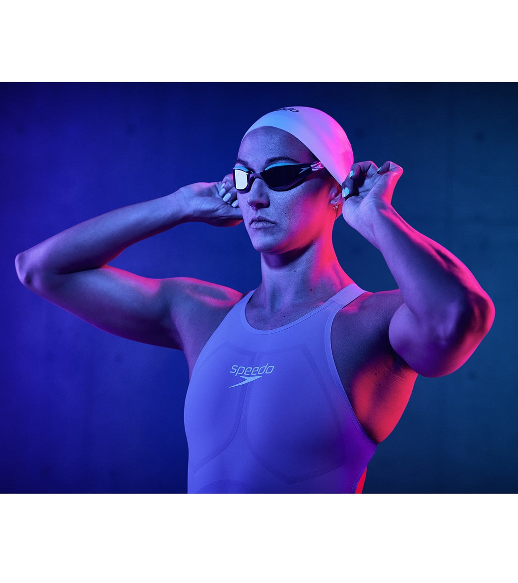 Speedo Women's LZR Valor 2.0 Open Back Kneeskin Tech Suit Swimsuit