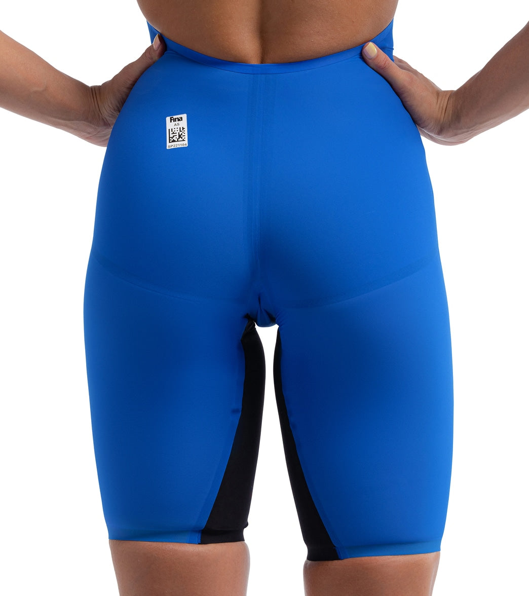 Speedo Women's LZR Valor 2.0 Open Back Kneeskin Tech Suit Swimsuit