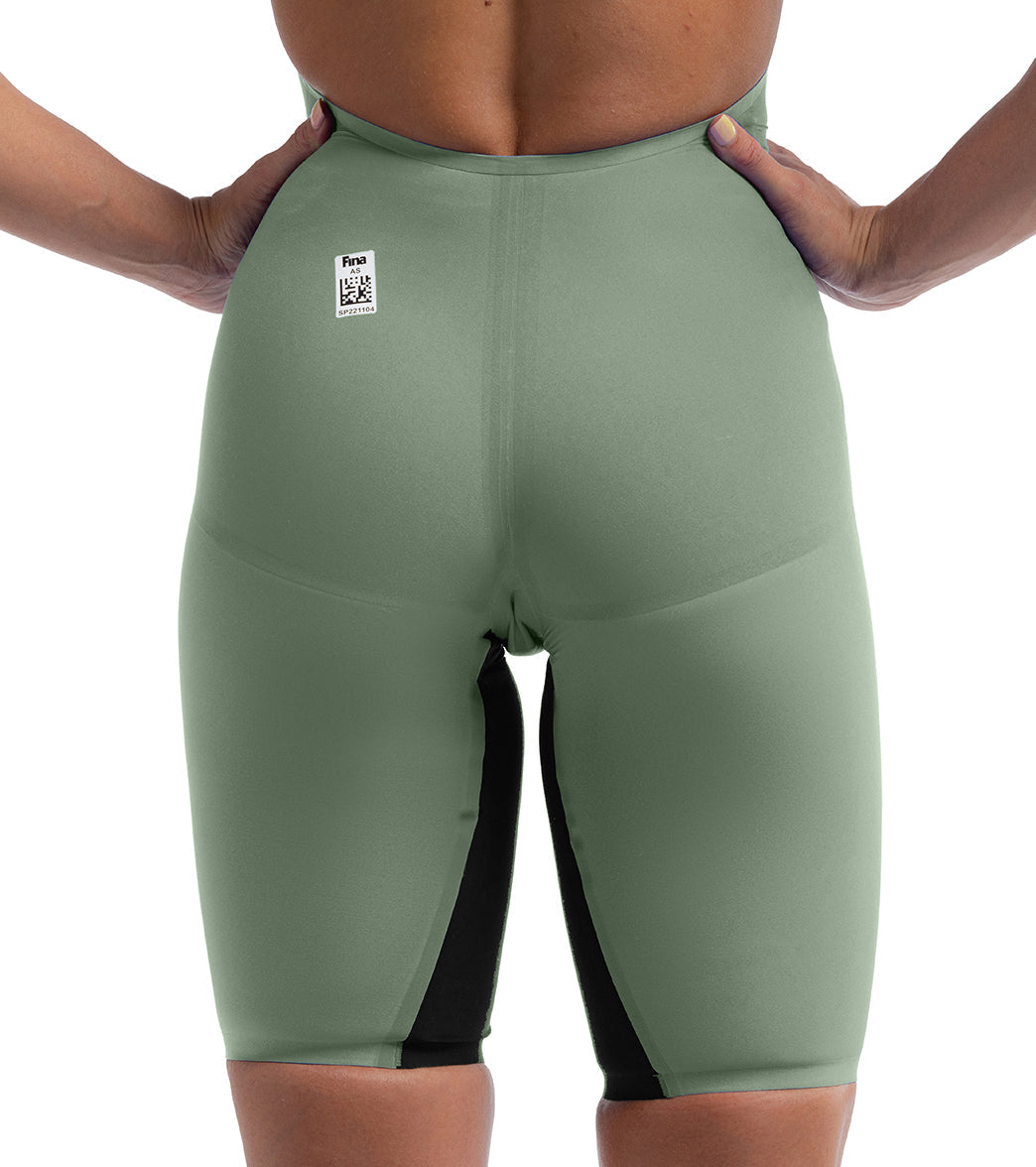 Speedo Women's LZR Valor 2.0 Open Back Kneeskin Tech Suit Swimsuit