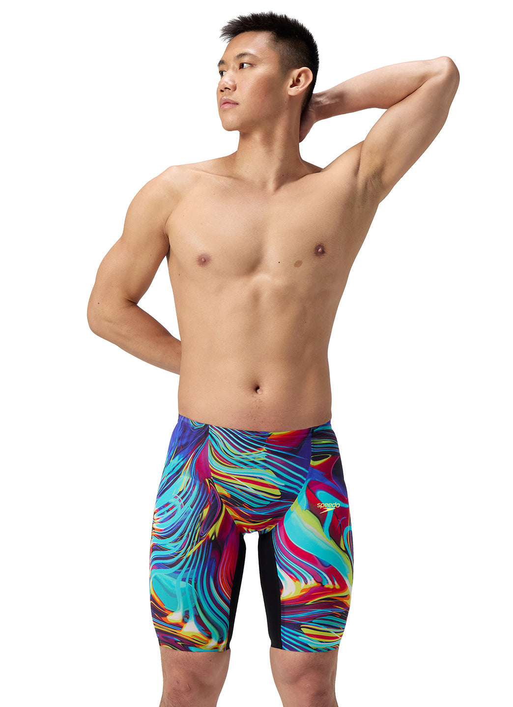 Speedo Men's LZR Valor 2.0 High Waist Jammer Tech Suit Swimsuit