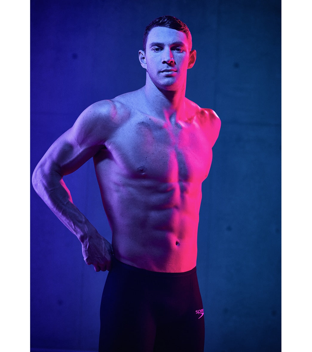 Speedo Men's LZR Valor 2.0 High Waist Jammer Tech Suit Swimsuit