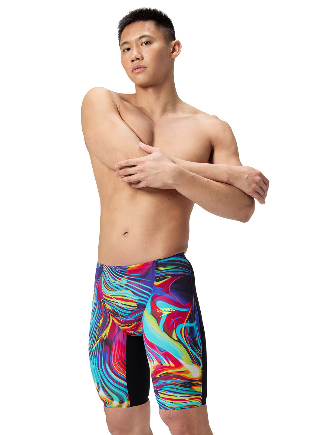 Speedo Men's LZR Valor 2.0 High Waist Jammer Tech Suit Swimsuit