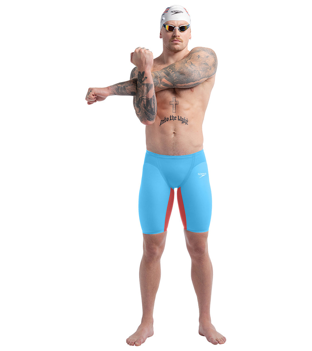 Speedo Men's LZR Valor 2.0 High Waist Jammer Tech Suit Swimsuit