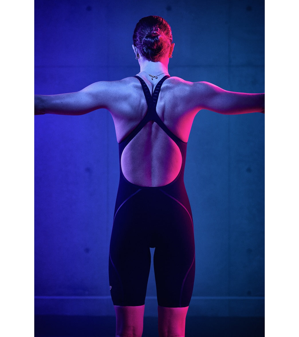 Speedo Women's LZR Intent 2.0 Open Back Kneeskin Tech Suit Swimsuit
