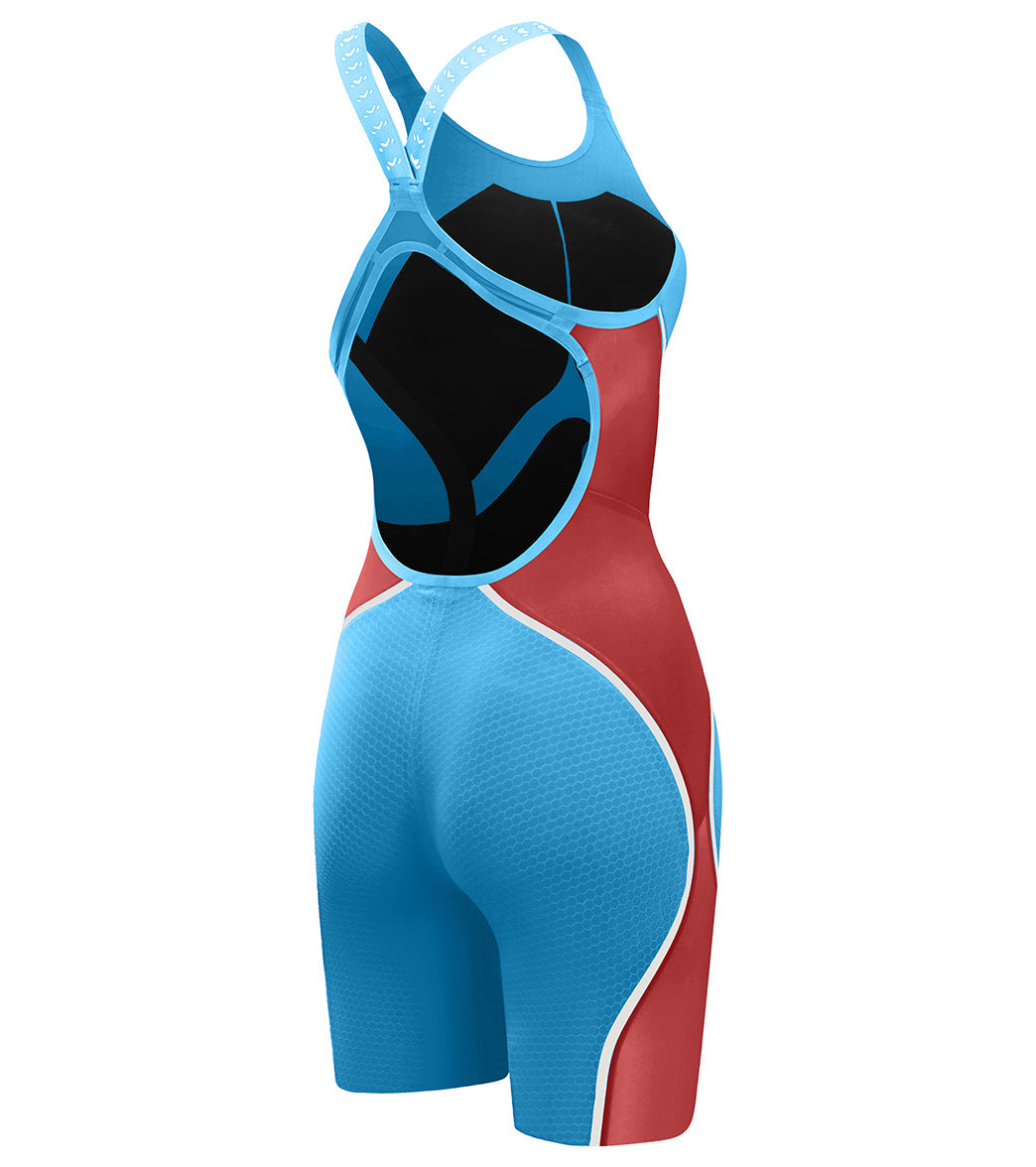 Speedo Women's LZR Intent 2.0 Open Back Kneeskin Tech Suit Swimsuit