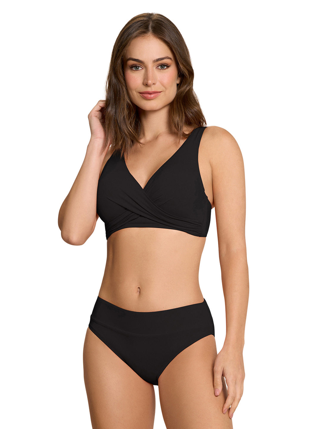 Jantzen Women's Agnes Solid Banded Hipster Bikini Bottom