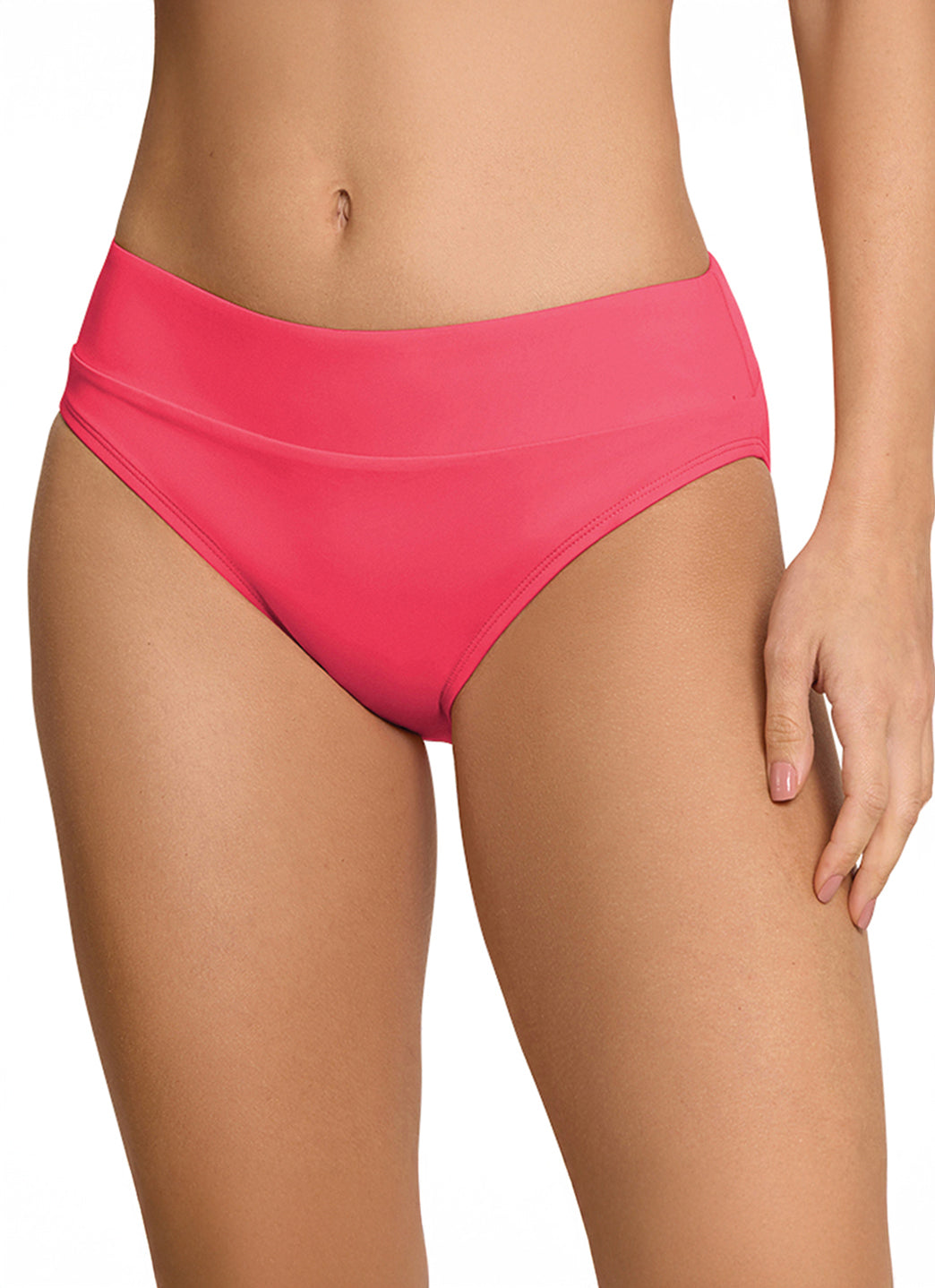Jantzen Women's Agnes Solid Banded Hipster Bikini Bottom