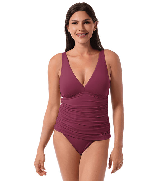 Jantzen Women's Solids Louise Wrap Tankini Top