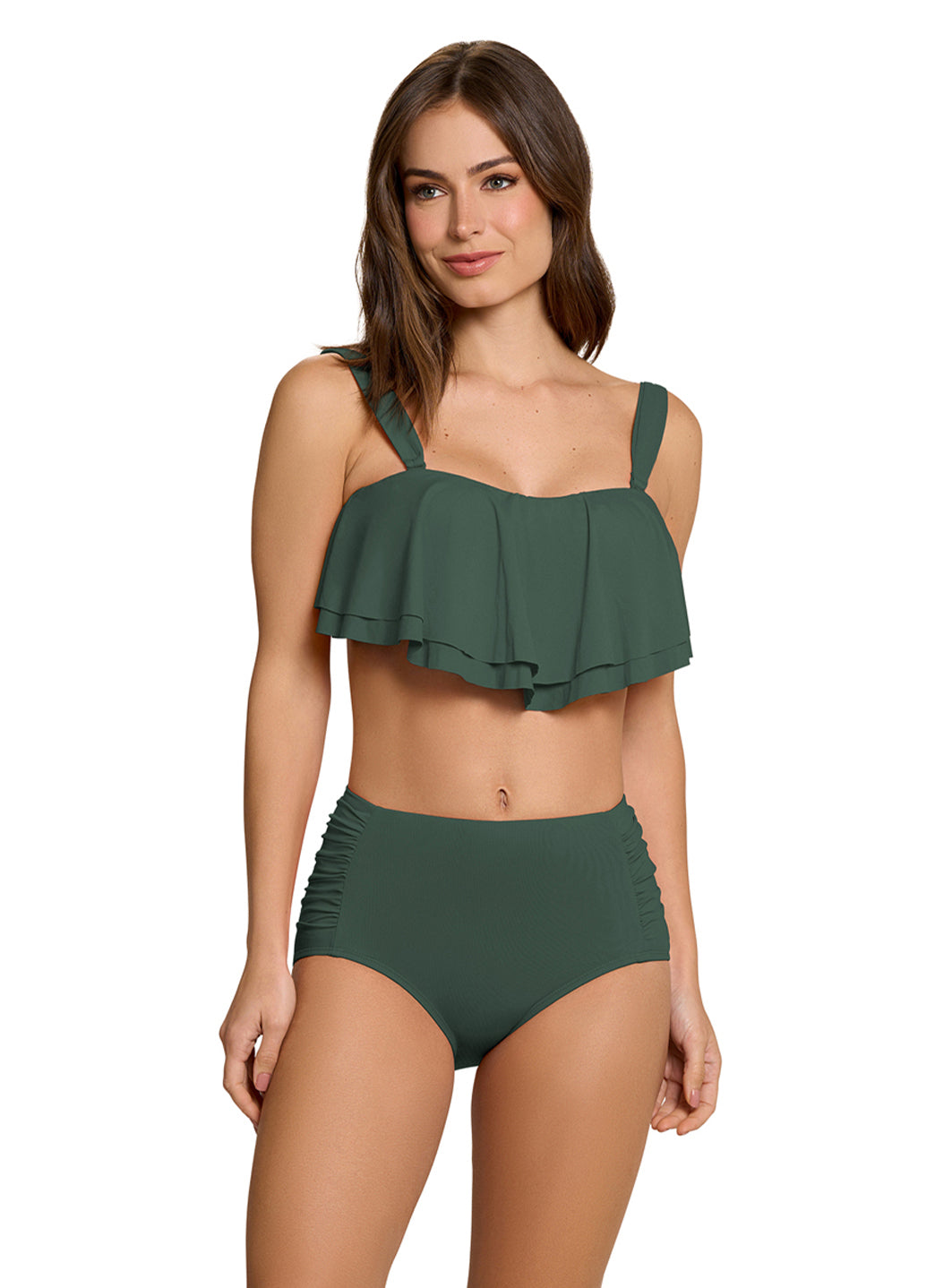 Jantzen Women's Side Shirred Solid Bikini Bottom