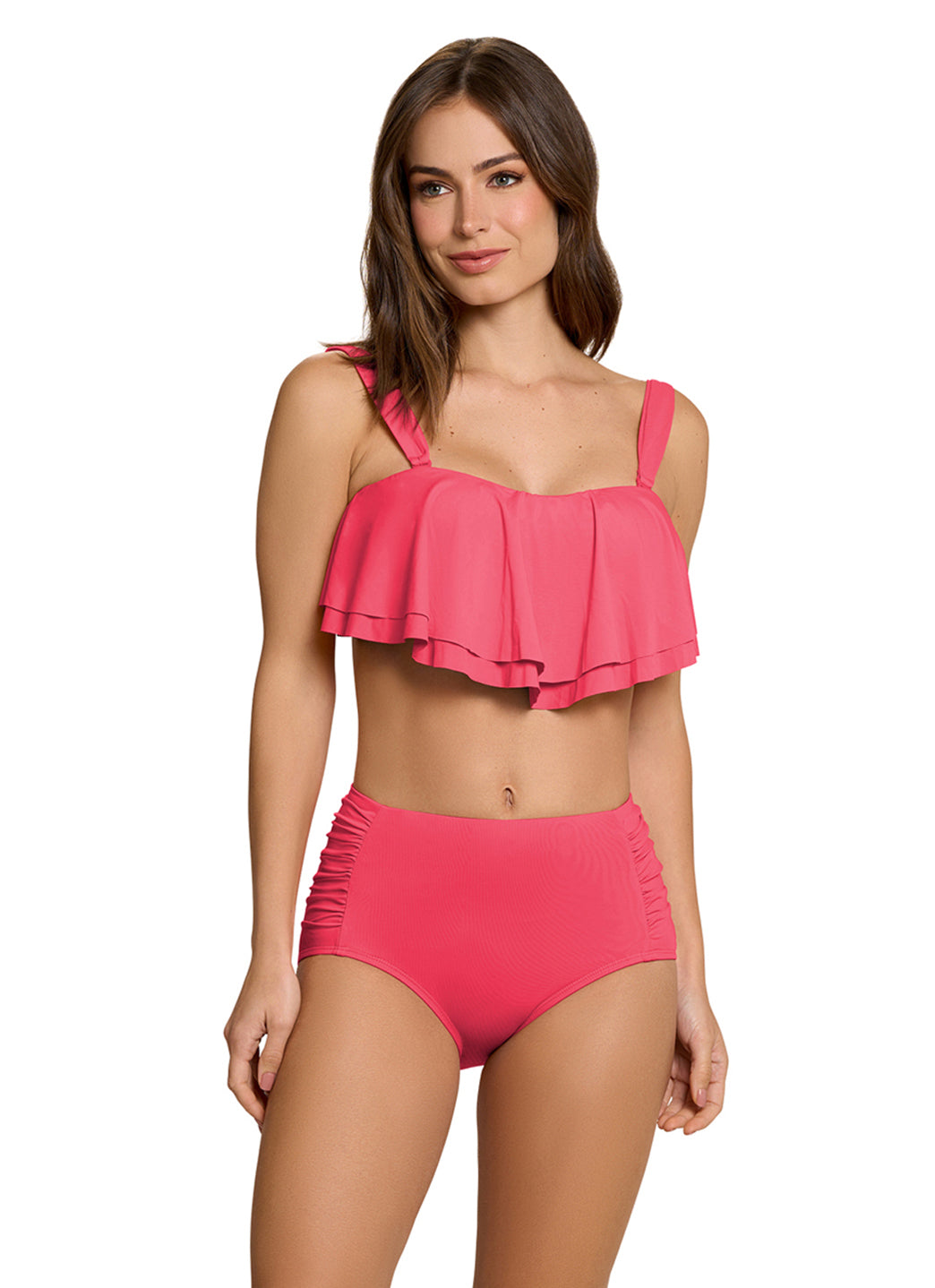 Jantzen Women's Side Shirred Solid Bikini Bottom