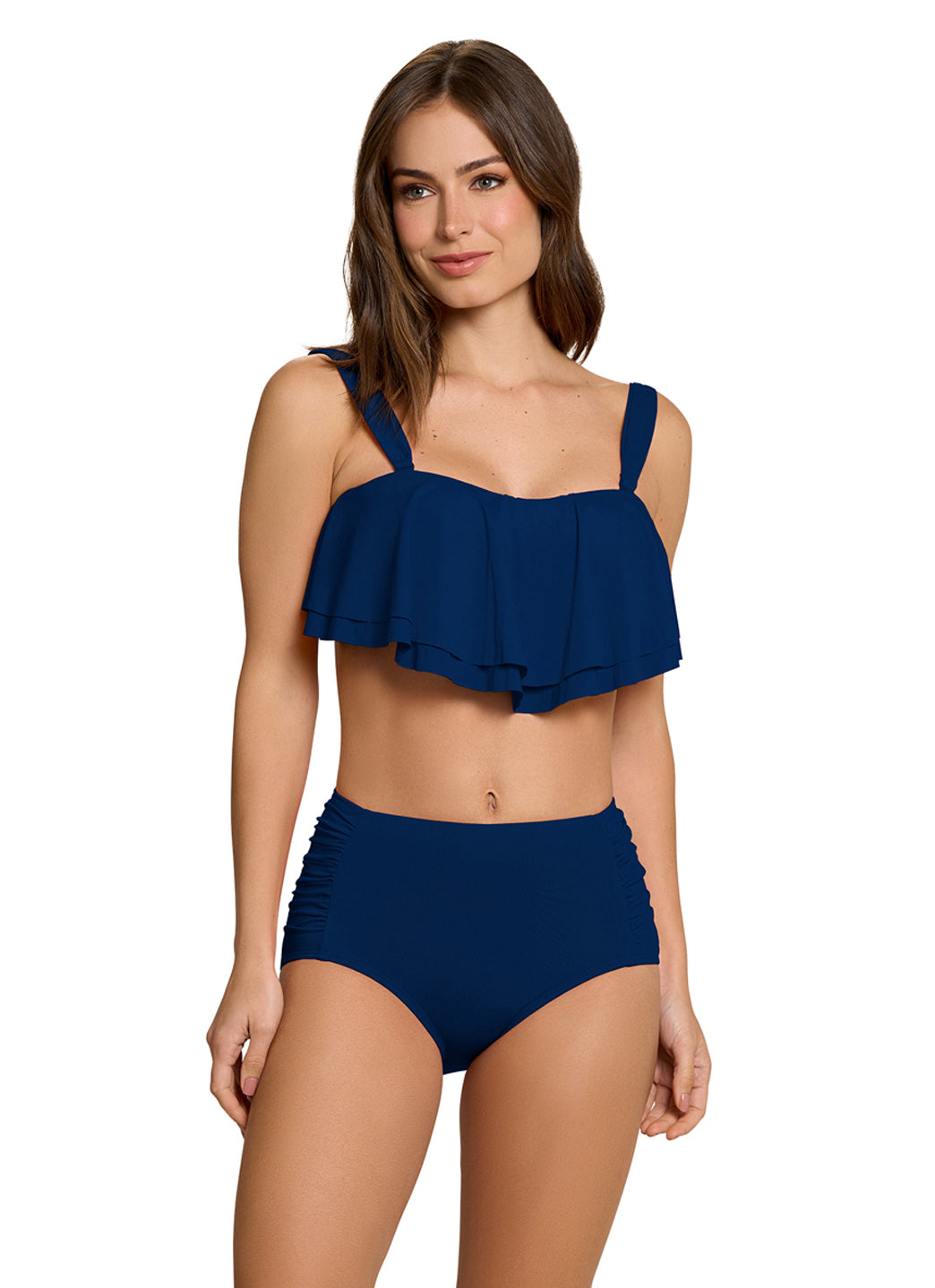 Jantzen Women's Side Shirred Solid Bikini Bottom