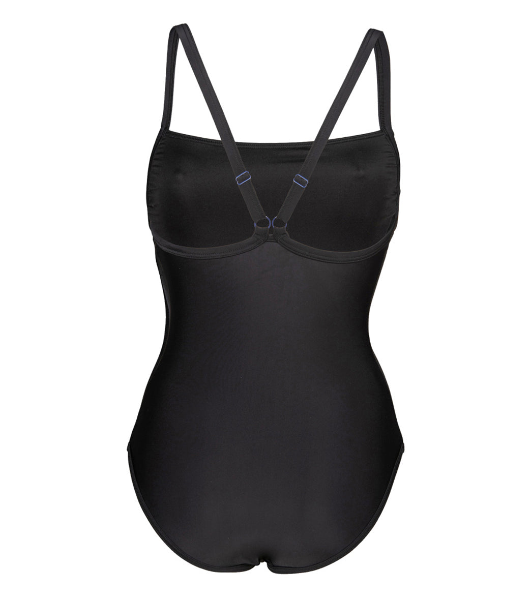 Arena Women's Mesh Panel Closed Back One Piece Swimsuit