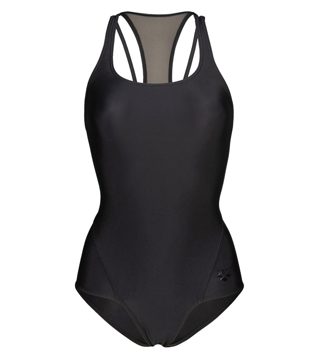 Arena Women's Mesh Panel Power Back One Piece Swimsuit
