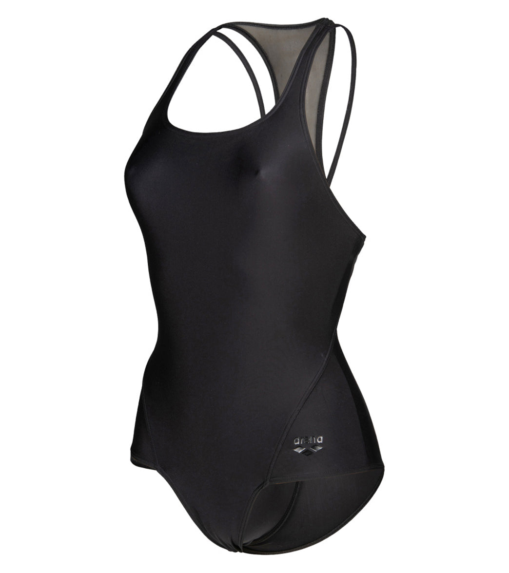 Arena Women's Mesh Panel Power Back One Piece Swimsuit