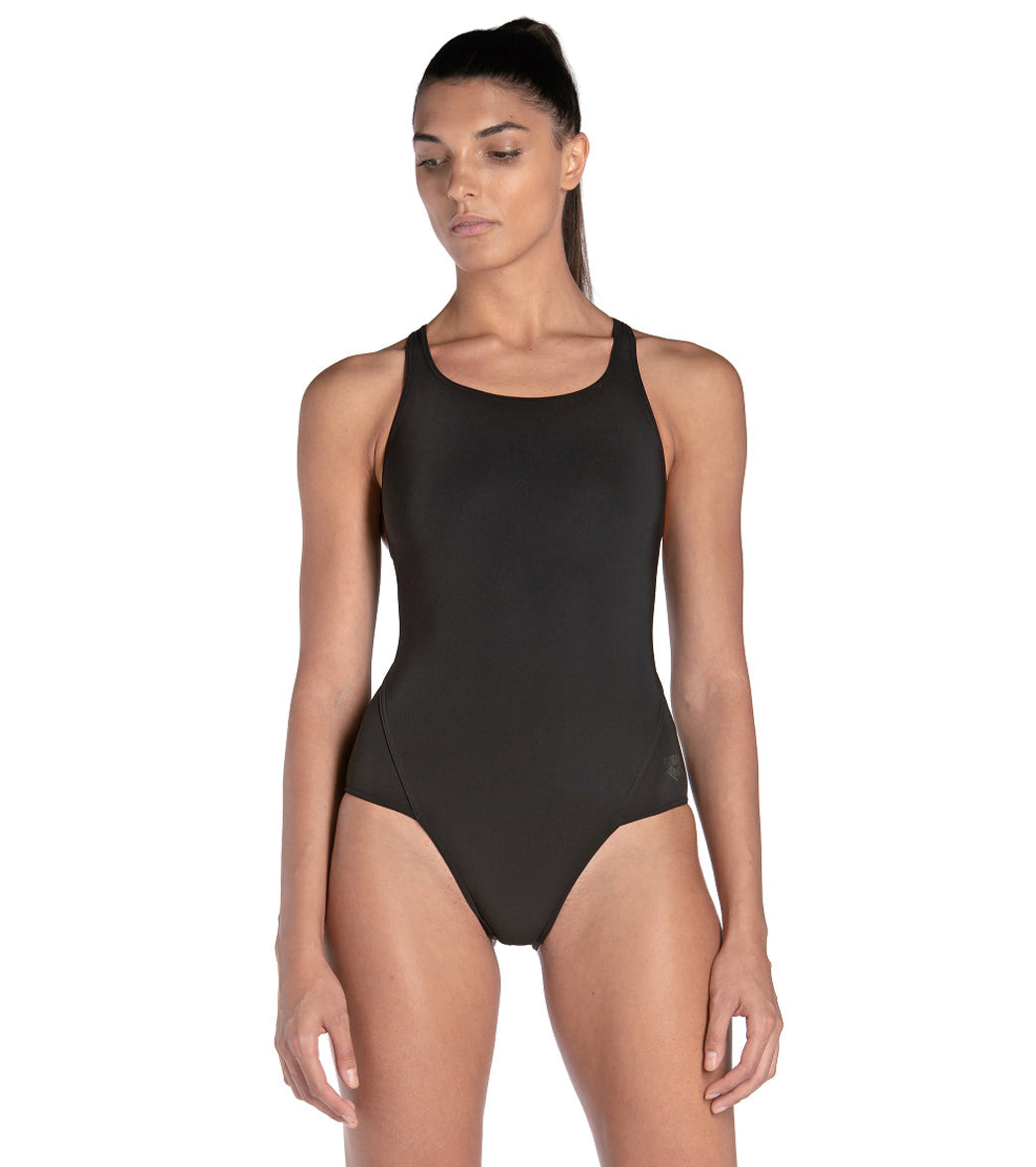 Arena Women's Mesh Panel Power Back One Piece Swimsuit