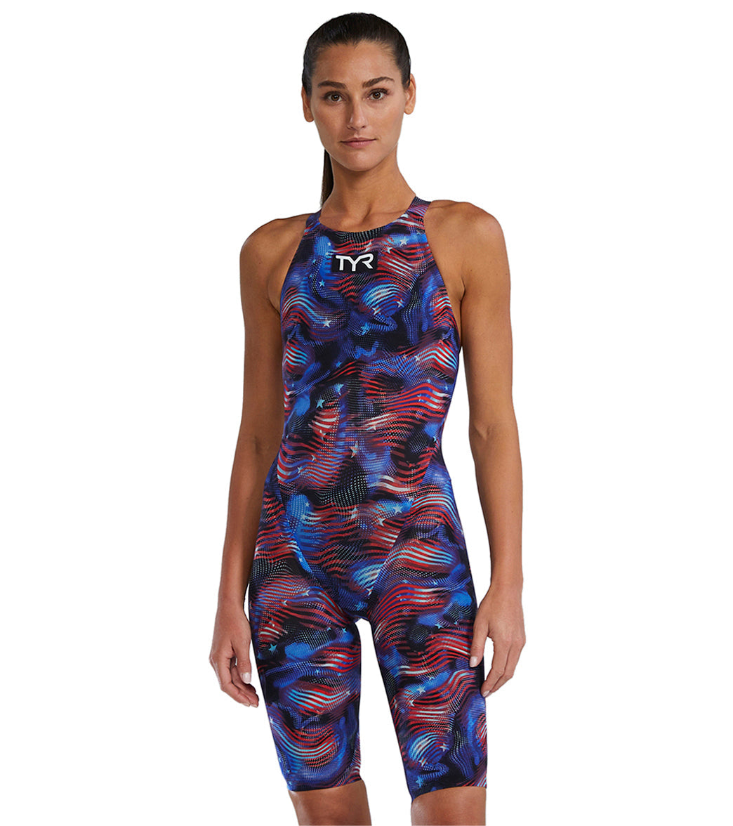 TYR Women's Avictor 2.0 USA Closed Back Tech Suit Swimsuit