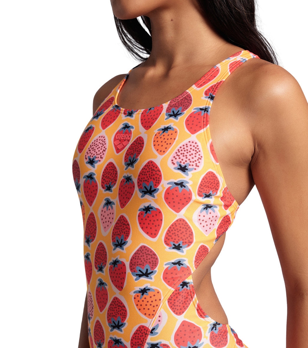 Arena Women's Strawberry Tech Back One Piece Swimsuit