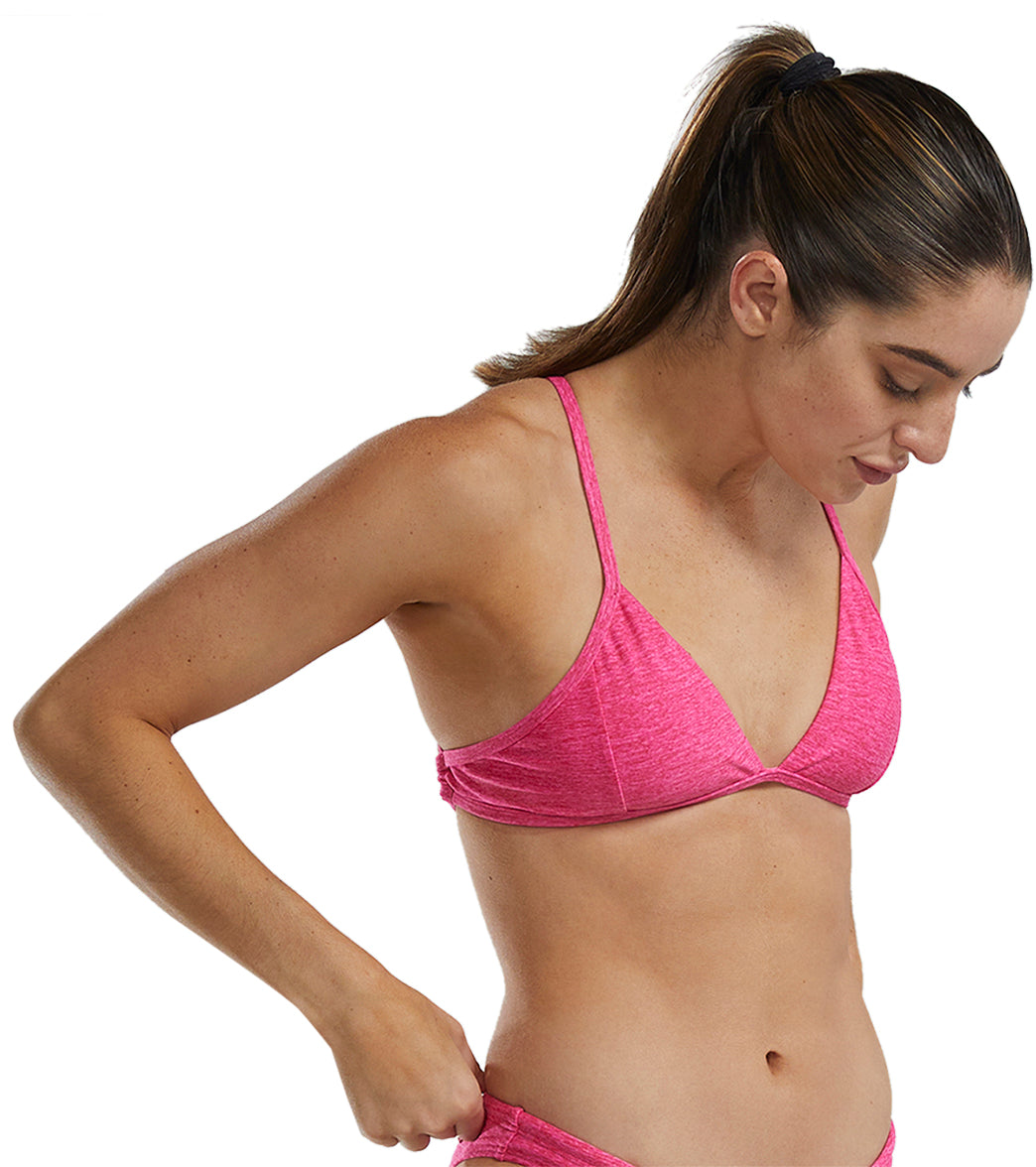 TYR Women's Lapped Durafast Elite Triangle Tieback Bikini Top