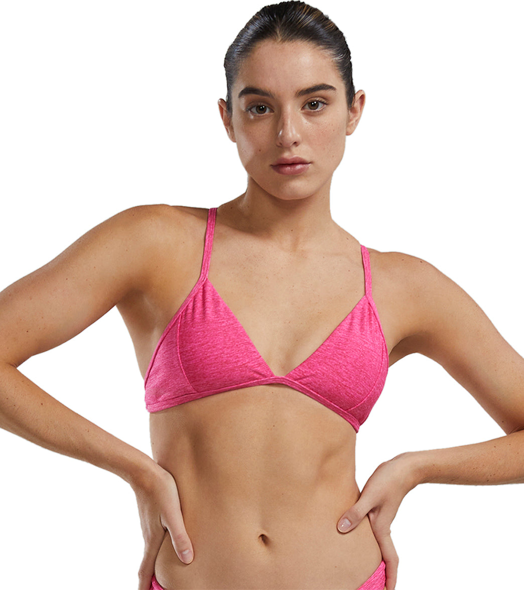 TYR Women's Lapped Durafast Elite Triangle Tieback Bikini Top