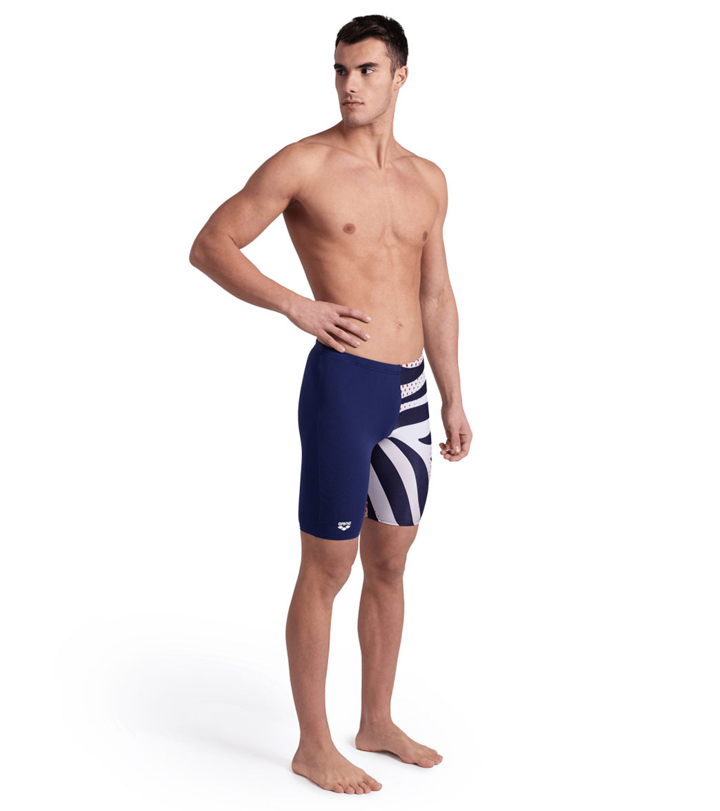 Arena Men's Multi Stripes Jammer Swimsuit