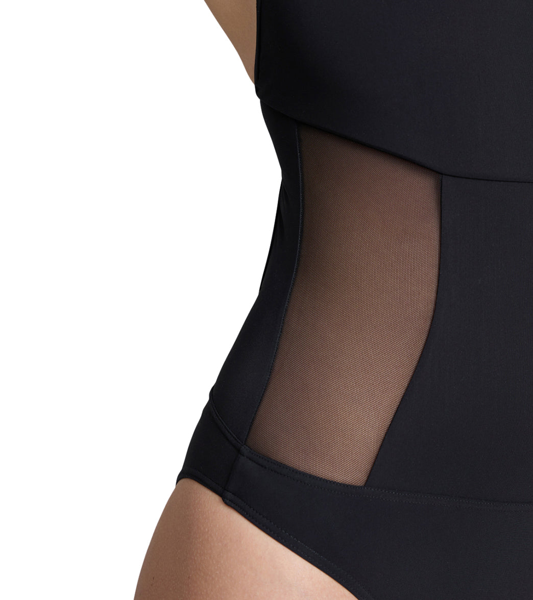 Arena Women's Mesh Panels Pro Back One Piece Swimsuit