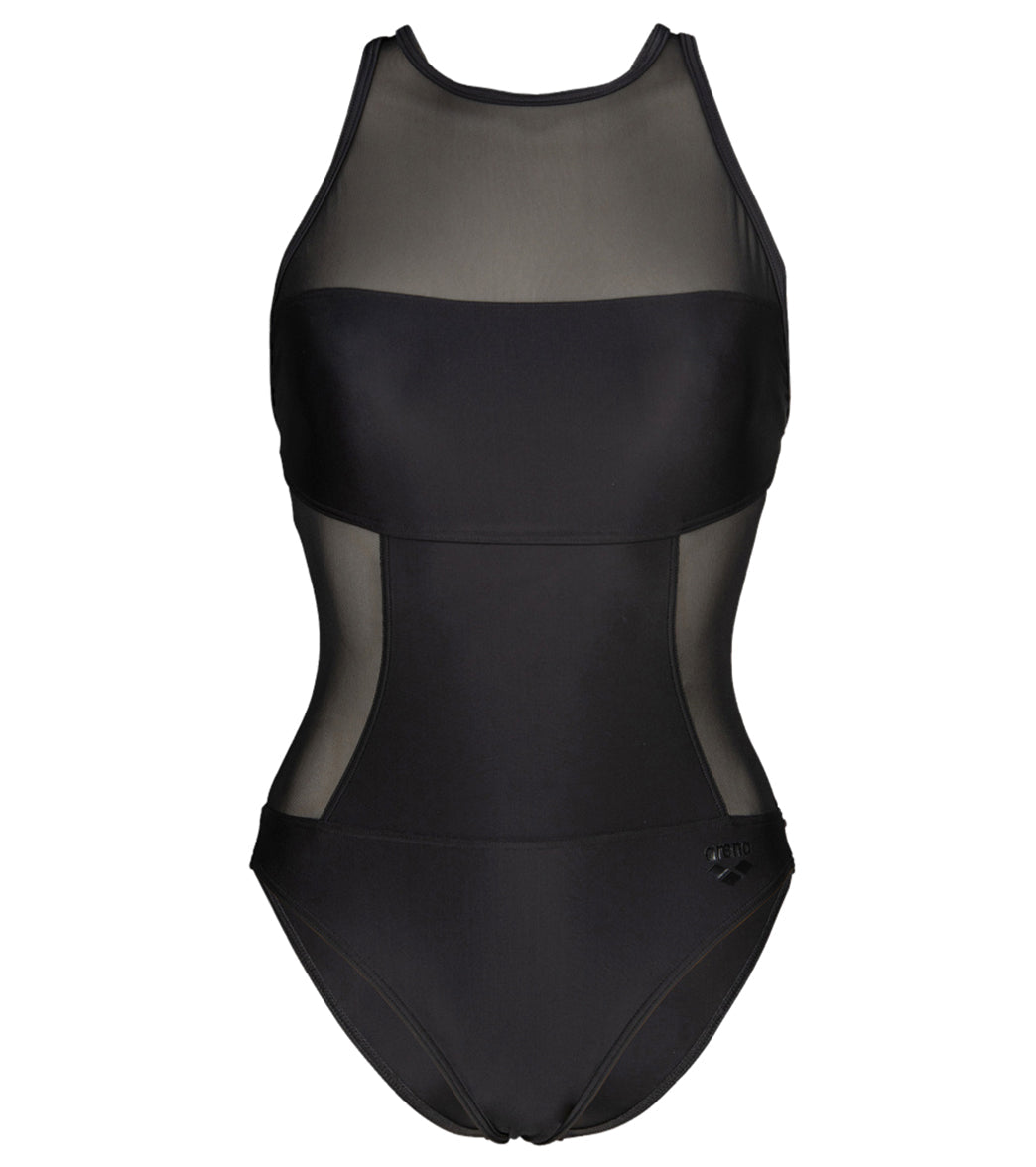 Arena Women's Mesh Panels Pro Back One Piece Swimsuit