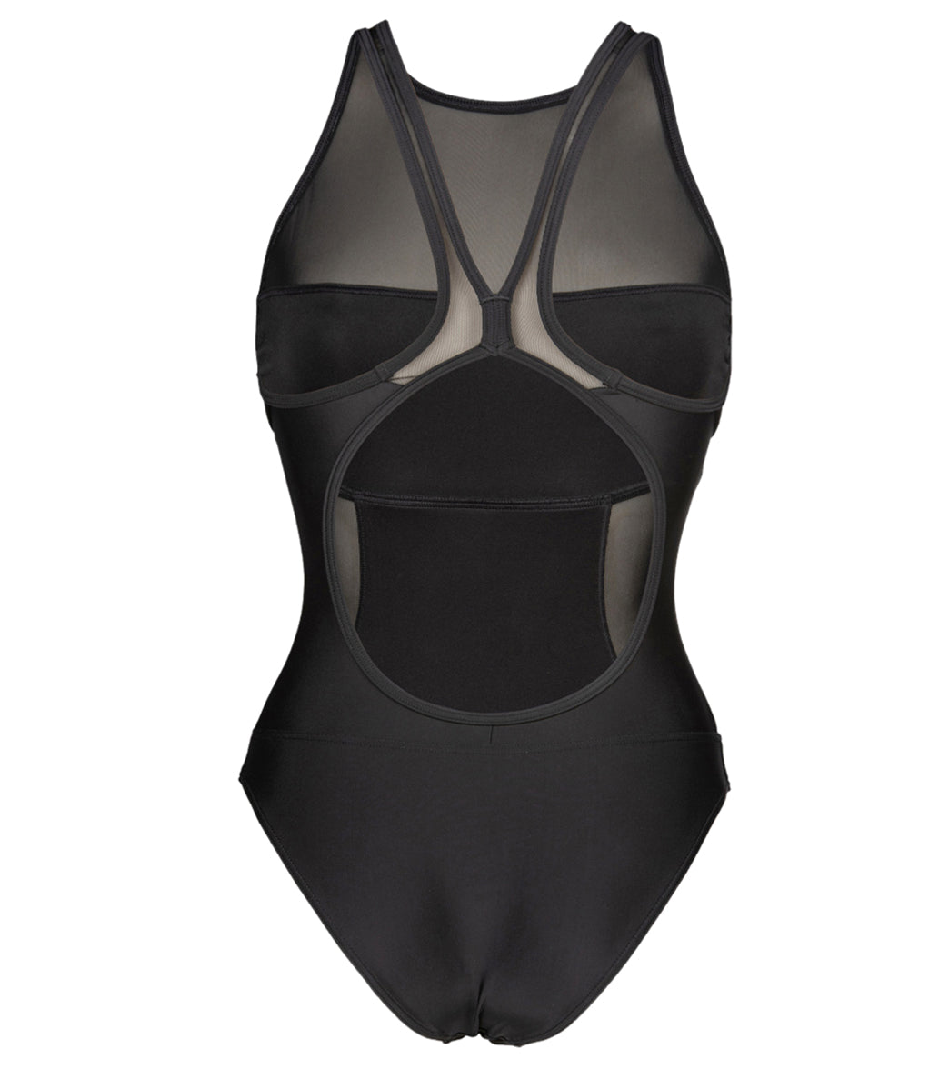 Arena Women's Mesh Panels Pro Back One Piece Swimsuit