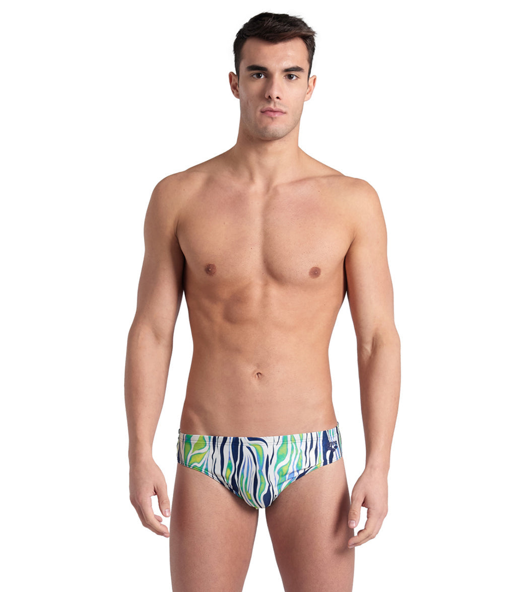 Arena Men's Zebra Stripes Brief Swimsuit