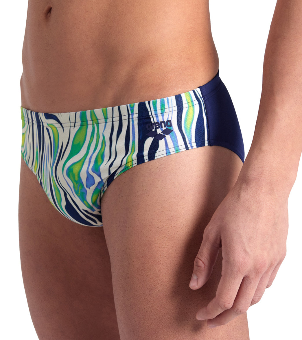 Arena Men's Zebra Stripes Brief Swimsuit