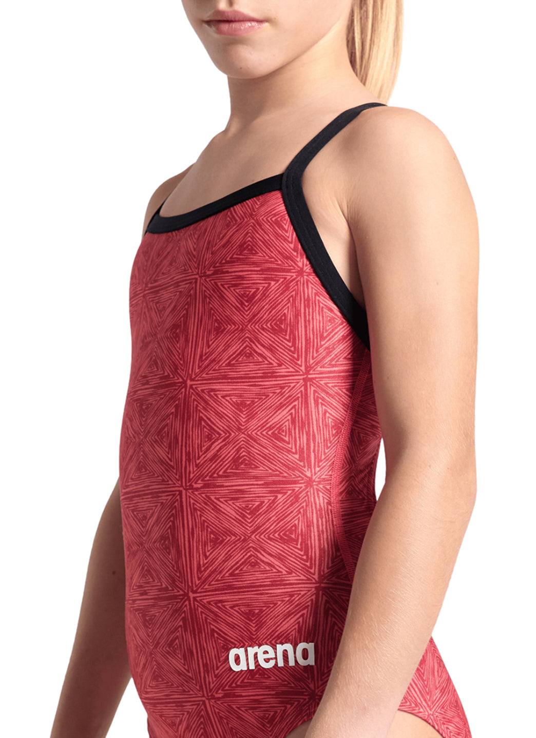 Arena Women's Abstract Tiles Lightdrop Back One Piece Swimsuit