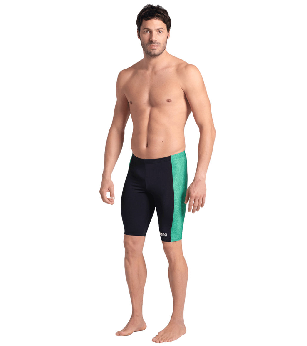 Arena Men's Abstract Tiles Jammer Swimsuit