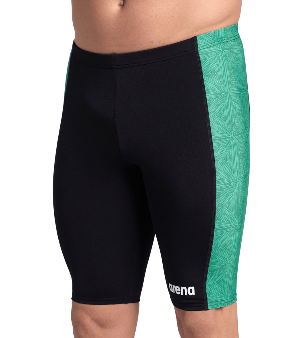 Arena Men's Abstract Tiles Jammer Swimsuit